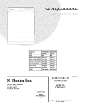 COVER Diagram and Parts List for FDBB2455FS0  Frigidaire Dishwasher
