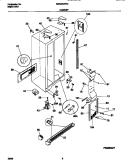 CABINET Diagram and Parts List for MRS20WRGD0  Frigidaire Refrigerator