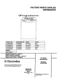 COVER Diagram and Parts List for GLD2350RCQ0  Frigidaire Dishwasher