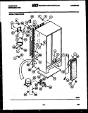 SYSTEM AND AUTOMATIC DEFROST PARTS Diagram and Parts List for FPE24VWDF2  Frigidaire Refrigerator