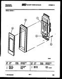 CONTROL PANEL Diagram and Parts List for MC870L1  Frigidaire Microwave