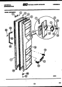 FREEZER DOOR PARTS Diagram and Parts List for GSIW36VH1  Uni Refrigerator