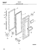 REFRIGERATOR DOOR Diagram and Parts List for FRS26ZTHB1  Frigidaire Refrigerator
