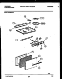 COOKTOP AND DOOR PARTS Diagram and Parts List for CE206SP2W0  Frigidaire Cooktop