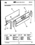 BACKGUARD Diagram and Parts List for 30DPMBWAN6  Tappan Range
