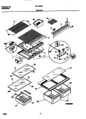 SHELVES Diagram and Parts List for FRT16NRGD5  Frigidaire Refrigerator