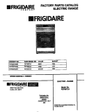 COVER Diagram and Parts List for FEF367CASE  Frigidaire Range