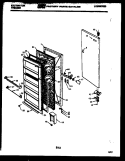 DOOR PARTS Diagram and Parts List for UFP193EM1W  Kelvinator Freezer