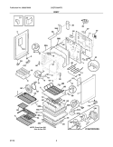 BODY Diagram and Parts List for CGEF3055KFB  Frigidaire Range