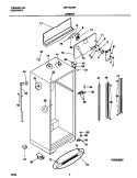 CABINET Diagram and Parts List for GRT18QNHD1  Gibson Refrigerator