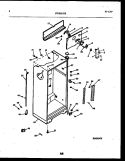 CABINET PARTS Diagram and Parts List for FPGS21TISW0  Frigidaire Refrigerator