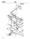 BURNER Diagram and Parts List for TGO356BFW4  Frigidaire Range