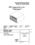COVER Diagram and Parts List for FAH086M1T1  Frigidaire Air Conditioner