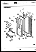REFRIGERATOR DOOR PARTS Diagram and Parts List for FPCIS22VLA0  Frigidaire Refrigerator
