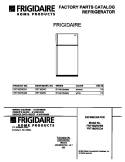 COVER Diagram and Parts List for FRT18QRCD4  Frigidaire Refrigerator