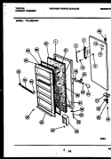 DOOR PARTS Diagram and Parts List for TFU12M4AW3  Tappan Freezer