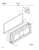 DOOR Diagram and Parts List for FFC07K2CW0  Frigidaire Freezer