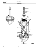 TRANSMISSION Diagram and Parts List for GWS445RFS1  Gibson Washer