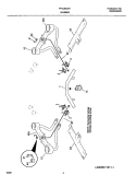 BURNER Diagram and Parts List for FPC36C4HWB  Frigidaire Cooktop