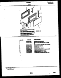 DOOR PARTS Diagram and Parts List for MCT890P3  Frigidaire Microwave