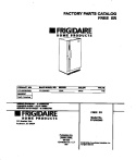 COVER Diagram and Parts List for FFU20G9GW2  Frigidaire Freezer