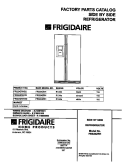 COVER Diagram and Parts List for FRS24ZRHD2  Frigidaire Refrigerator