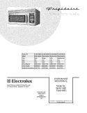 COVER Diagram and Parts List for GLMV169DQA  Frigidaire Microwave