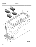 CABINET Diagram and Parts List for FFC15C6CW0  Frigidaire Freezer