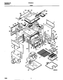 BODY Diagram and Parts List for FES355CCSG  Frigidaire Range