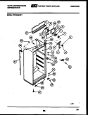 CABINET PARTS Diagram and Parts List for PRT154MCW1  Frigidaire Refrigerator