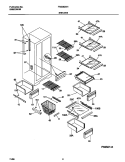 SHELVES Diagram and Parts List for FRS26ZXHD2  Frigidaire Refrigerator