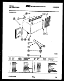 CABINET AND INSTALLATION PARTS Diagram and Parts List for AM12E7EVA  Gibson Air Conditioner
