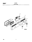 CONTROL PANEL Diagram and Parts List for MDB125RGR0  Frigidaire Dishwasher