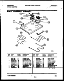 COOKTOP AND BROILER PARTS Diagram and Parts List for FEF450WBDA  Frigidaire Range