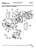 DRYER - CABINET, DRUM, HEATER Diagram and Parts List for MLXG62RBW1  Frigidaire Washer Dryer Combo