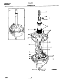 TRANSMISSION Diagram and Parts List for F21C445CS3  Frigidaire Washer
