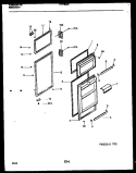 DOOR PARTS Diagram and Parts List for TPK180JN2D  Kelvinator Refrigerator