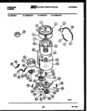 TUB DETAIL Diagram and Parts List for WDCLW0  Frigidaire Washer