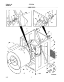 CABINET / DRUM Diagram and Parts List for GLER331AQ2  Frigidaire Dryer
