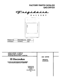 COVER Diagram and Parts List for GSGR642AS1  Frigidaire Dryer