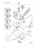 BURNER Diagram and Parts List for CRG3480LWC  Crosley Range
