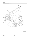 MOTOR, BLOWER Diagram and Parts List for GGR341AS0  Gibson Dryer