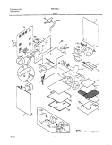 BODY Diagram and Parts List for FEFS68CJBA  Frigidaire Range