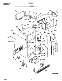 CABINET Diagram and Parts List for FRT22TSEK2  Frigidaire Refrigerator