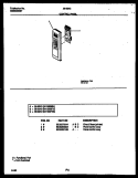 CONTROL PANEL Diagram and Parts List for 56-2243-10-01  Tappan Microwave