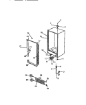 CABINET Diagram and Parts List for UFP160DMOW  Kelvinator Freezer