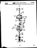 TRANSMISSION PARTS Diagram and Parts List for 46-2837-23-02  Tappan Washer