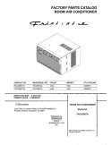 COVER Diagram and Parts List for FAC055K7A2  Frigidaire Air Conditioner