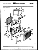 CABINET PARTS Diagram and Parts List for WAC062P7A1  Frigidaire Air Conditioner