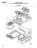 TOP / DRAWER Diagram and Parts List for TGF336CHSB  Tappan Range